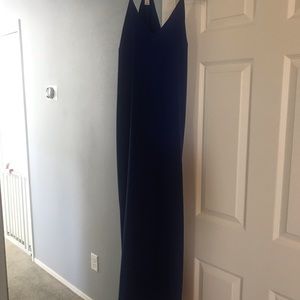 Long blue dress